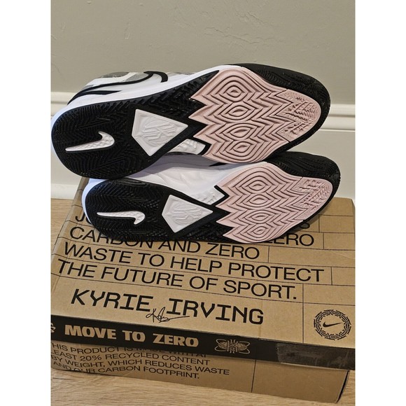 Nike Kyrie 8 White/White-Black Size 13 - DJ6017 101 - Picture 11 of 15